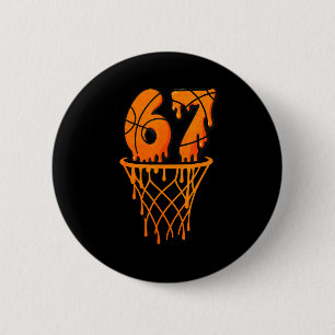 Basketball 67 Meme Funny Six Seven Gen Alpha Drip  6 Cm Round Badge