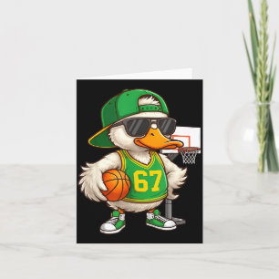 Basketball 67 Six Seven Funny Basketball Meme Drip Card