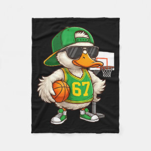 Basketball 67 Six Seven Funny Basketball Meme Drip Fleece Blanket