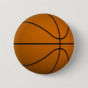 Basketball 6 Cm Round Badge