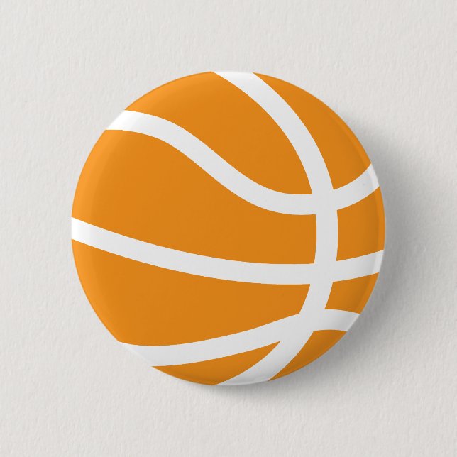 basketball 6 cm round badge (Front)