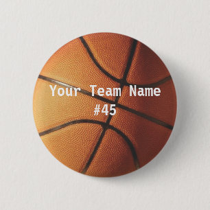 Basketball 6 Cm Round Badge