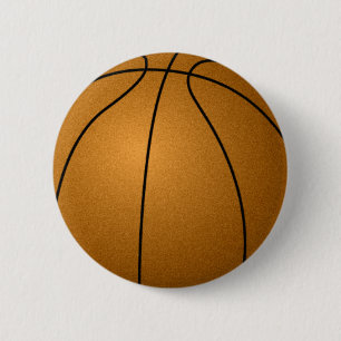 basketball 6 cm round badge
