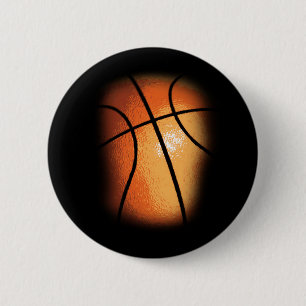 Basketball 6 Cm Round Badge