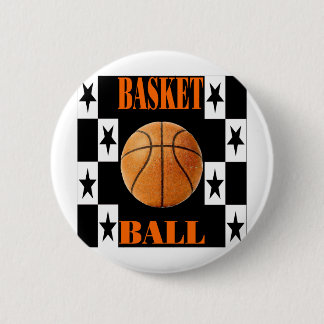 Basketball 6 Cm Round Badge