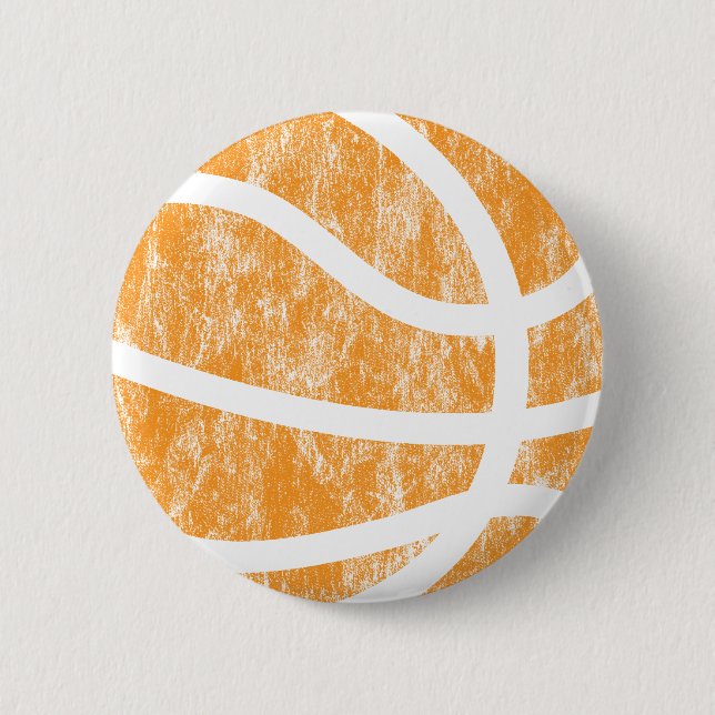 basketball 6 cm round badge (Front)