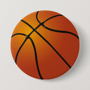 Basketball 7.5 Cm Round Badge