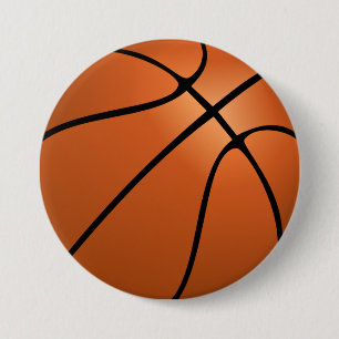Basketball 7.5 Cm Round Badge