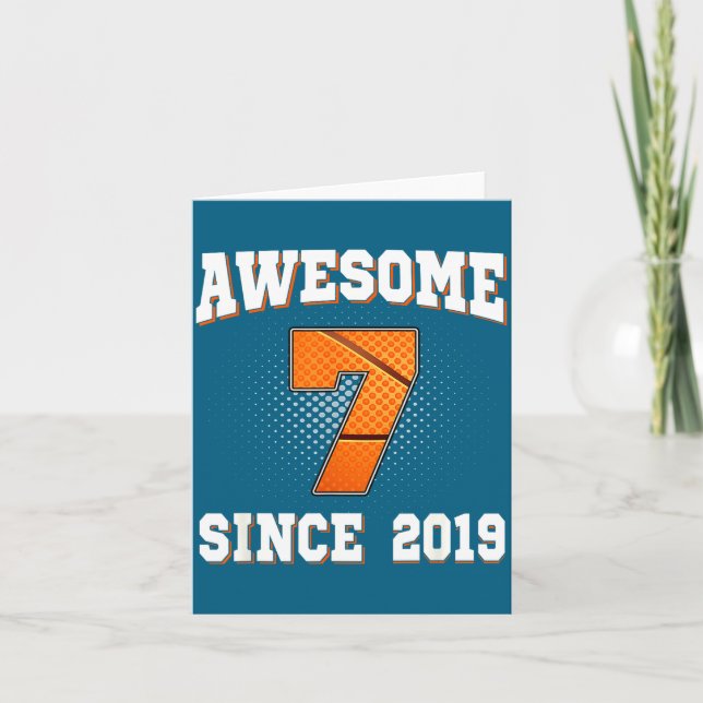 Basketball 7th 2019 7 Old Years Since Joke Card (Front)