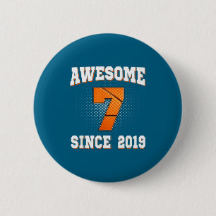 Basketball 7th 2019 7 Old Years Since Smile 6 Cm Round Badge