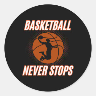 Basketball 9  classic round sticker