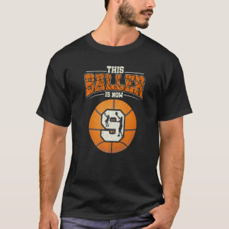 Basketball 9th Birthday Girl Boy Bball 9 Years Ol T-Shirt