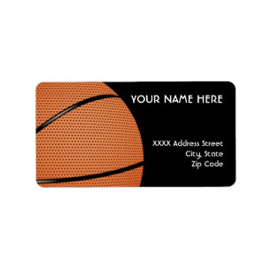 Basketball Address Labels