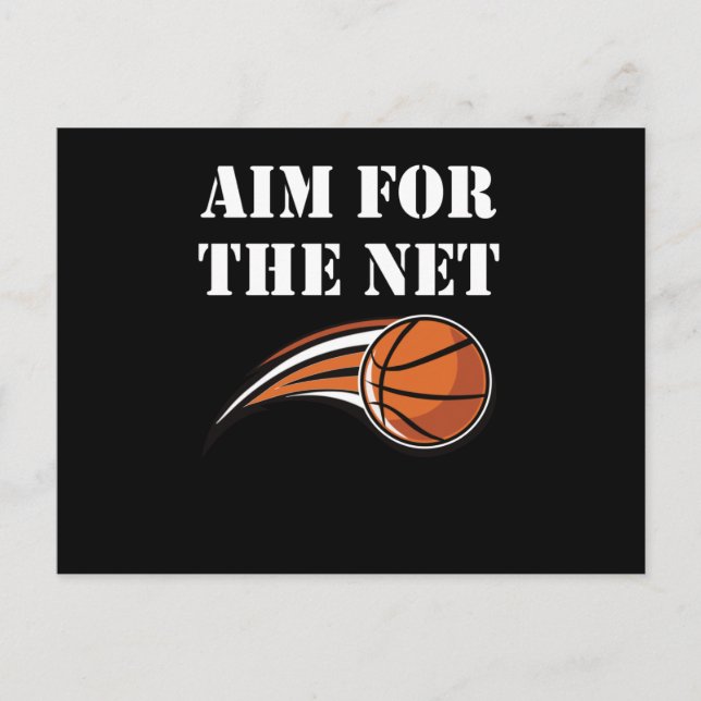 Basketball - Aim For The Net Postcard (Front)