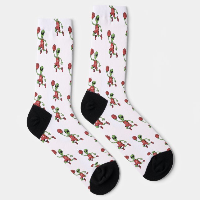 Basketball Alien Socks (Right)