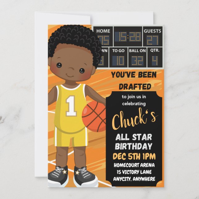 Basketball | All Star | Sports Invitation (Front)