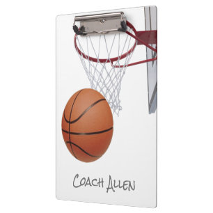 Basketball and Hoop Clipboard