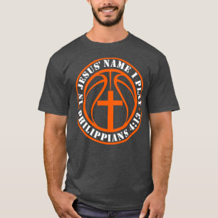 Basketball and Jesus Christian Basketball Player P T-Shirt