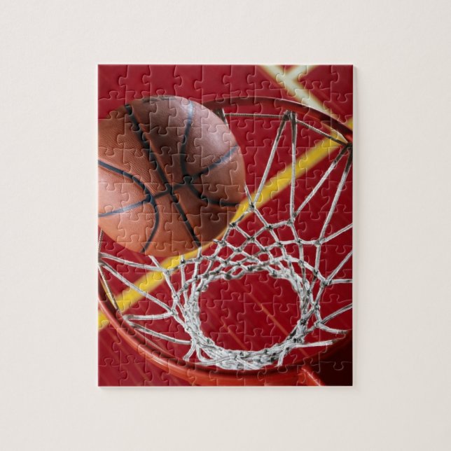 Basketball and Net Photo Puzzle (Vertical)