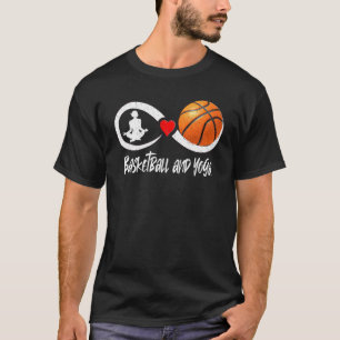 Basketball and yoga mama yoga Mum yoga Mummy baske T-Shirt