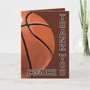 Basketball Art Thank You Coach