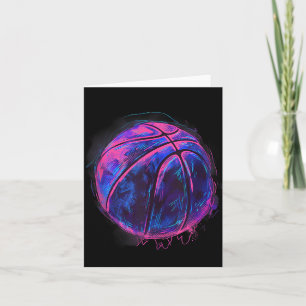 Basketball Artwork Basketball Lover Drawing Waterc Card