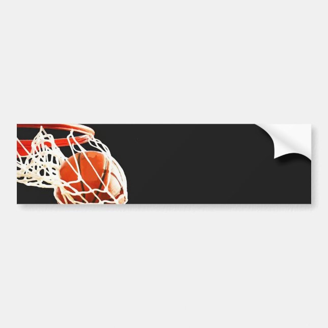 Basketball Artwork Bumper Sticker (Front)