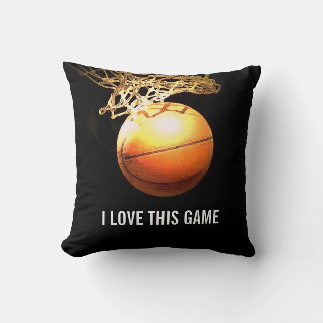 Basketball Artwork Cushion (Front)
