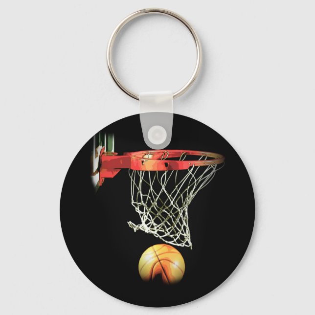 Basketball Artwork Keychain (Front)