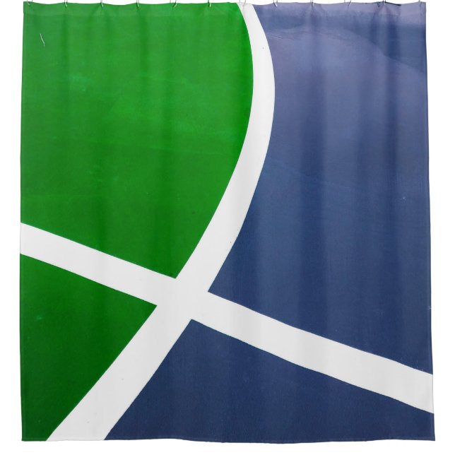 Basketball Artwork Shower Curtain (Front)