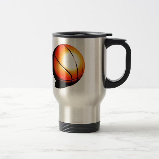 Basketball Artwork Travel Mug (Right)