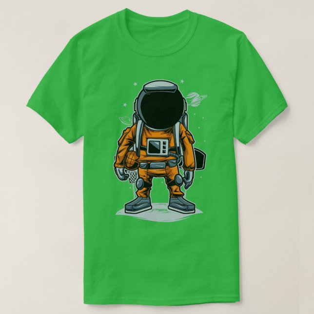 Basketball Astronaut  T-Shirt (Design Front)