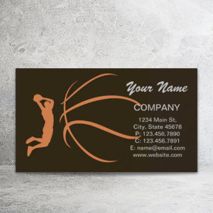 Basketball Athlete Business Card