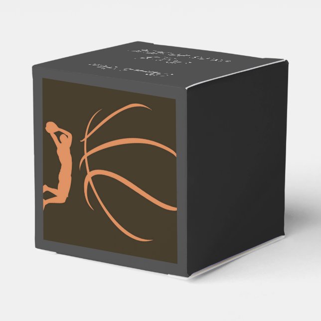 Basketball Athlete Favour Box (Back Side)