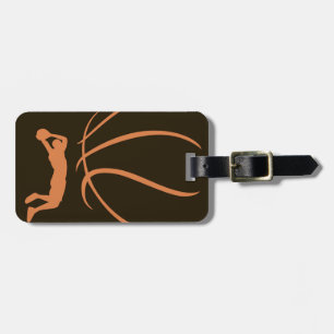 Basketball athlete luggage tag