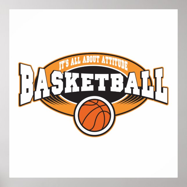 Basketball Attitude Poster (Front)