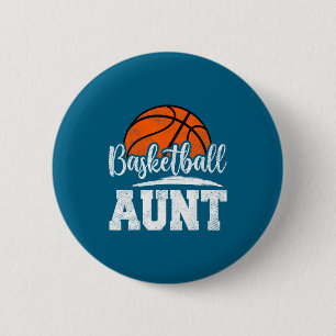 Basketball Aunt Basketball Player Game Day Mothers 6 Cm Round Badge