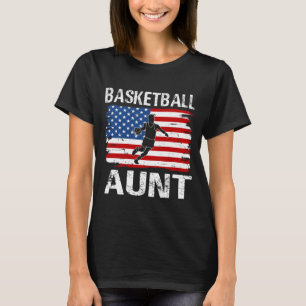 Basketball AUNT USA Flag T-Shirt