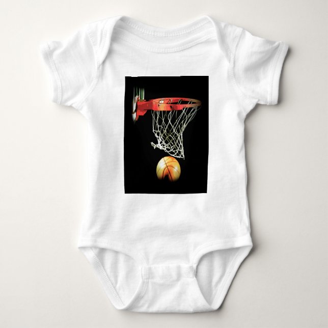 Basketball Baby Bodysuit (Front)