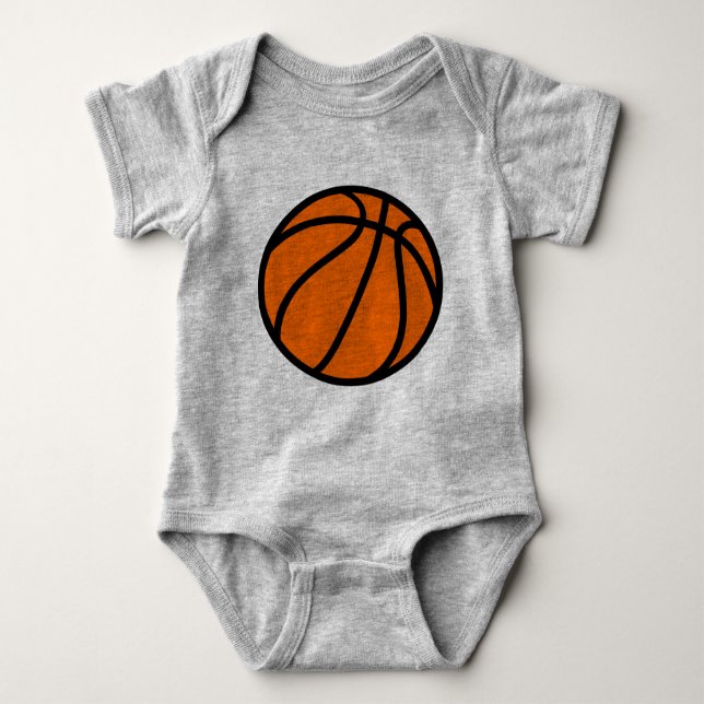 Basketball Baby Bodysuit (Front)