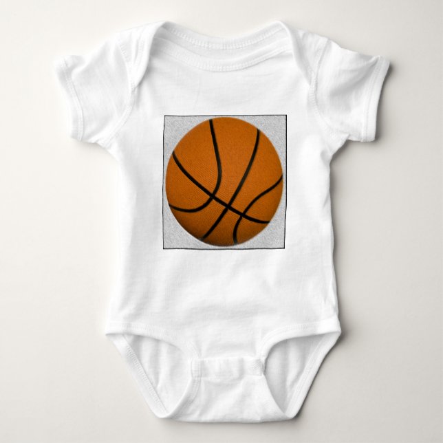 Basketball Baby Bodysuit (Front)
