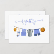 Basketball Baby Shower Clothesline Registry