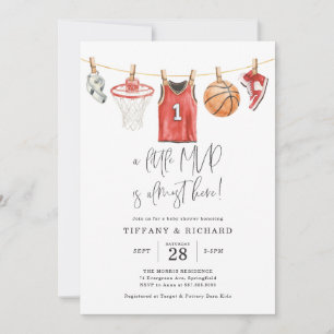 Basketball Baby Shower Invitation
