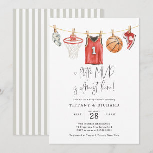 Basketball Baby Shower Invitation