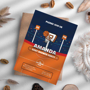 Basketball Baby Shower Invitation