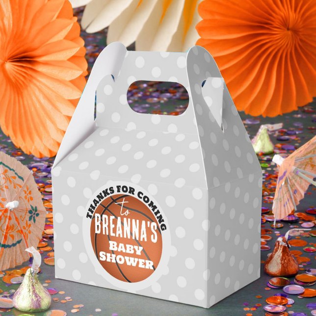 Basketball Baby Shower Party Favour Box (Basketball Baby Shower Favor Boxes)