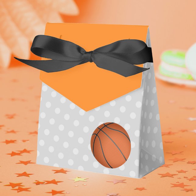 Basketball Baby Shower Treat Favour Box (Basketball Baby Shower Favor Boxes (See Backside for Personalization Design))
