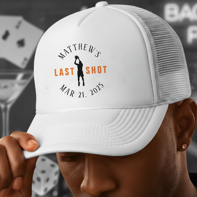 Basketball Bachelor Party Last Shot Trucker Hat (Creator Uploaded)