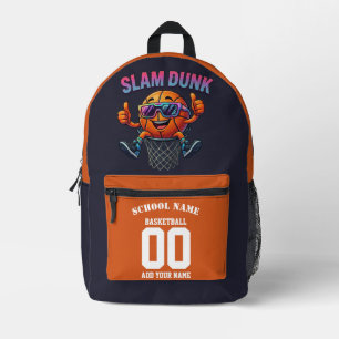 Basketball Backpack - Slam Dunk Custom Name Bag