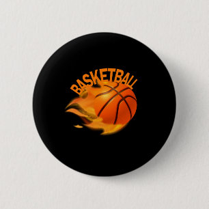 Basketball Ball 2 6 Cm Round Badge